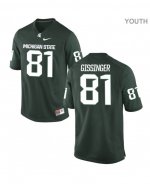 Youth Michigan State Spartans NCAA #98 Parks Gissinger Green Authentic Nike Stitched College Football Jersey ZC32I44OI